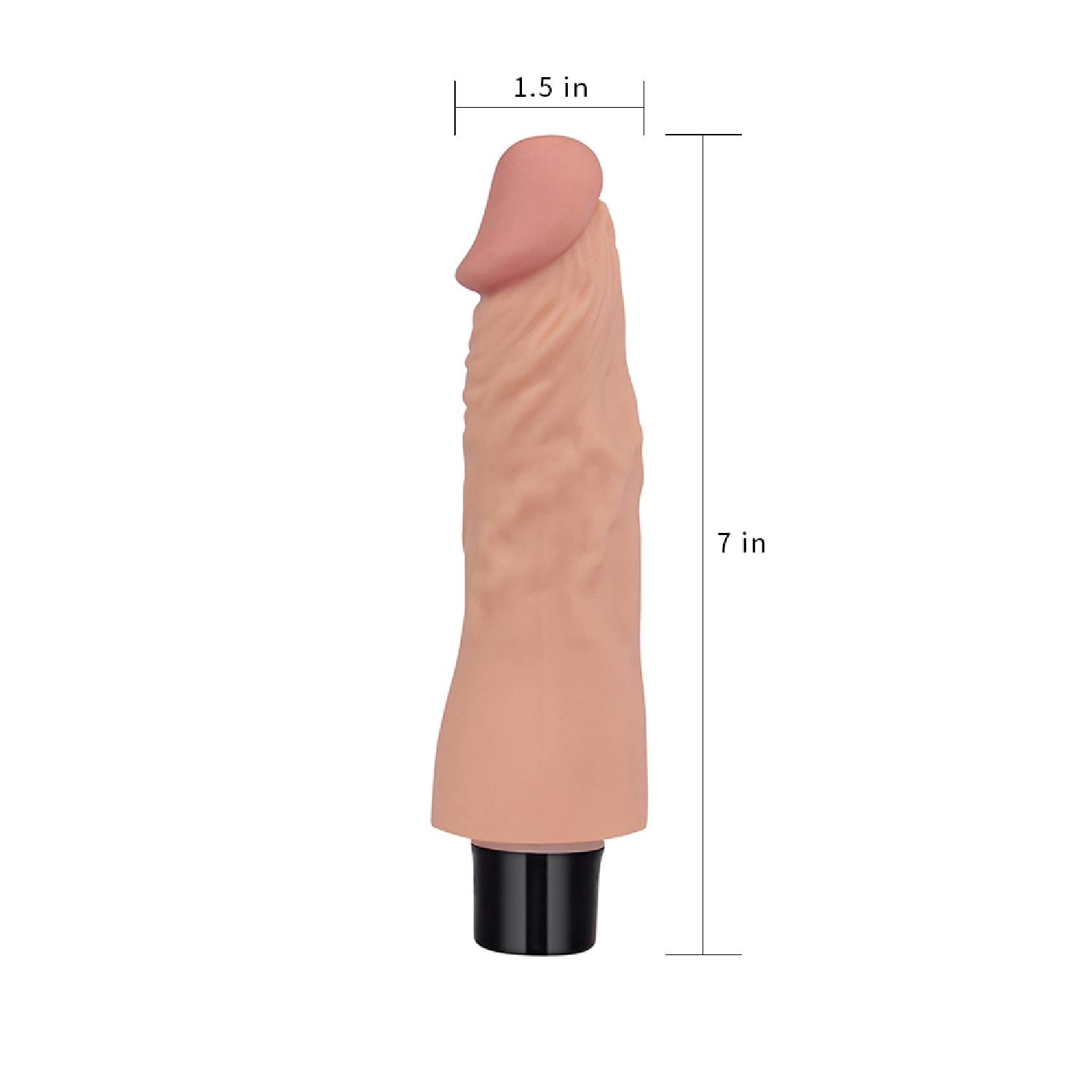 Dildo 7" real softee vibrating dildo